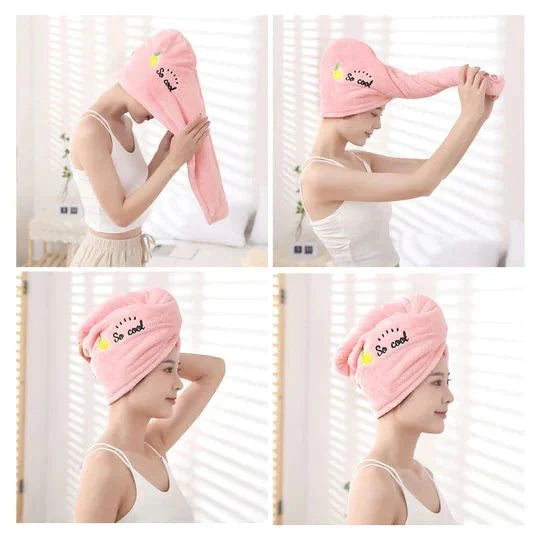 Hair Towel Ultra-Absorbent Microfiber Quick Dry