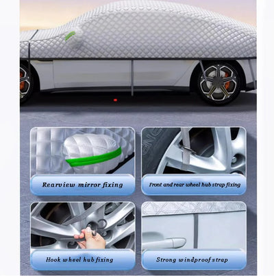 Half-Garage Car Cover Water-Repellent UV-Resistant