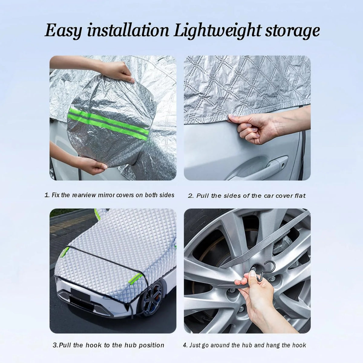 Half-Garage Car Cover Water-Repellent UV-Resistant
