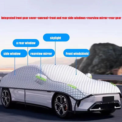 Half-Garage Car Cover Water-Repellent UV-Resistant
