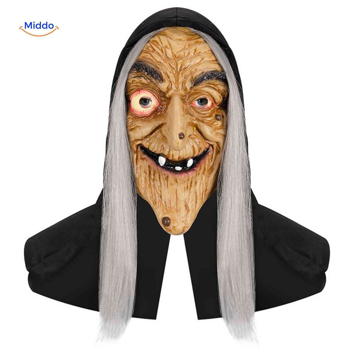 Halloween Mask Full Face Integrated Hood Breathable Visibility