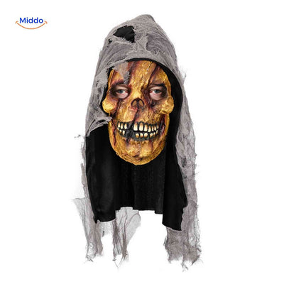 Halloween Mask Full Face Integrated Hood Breathable Visibility
