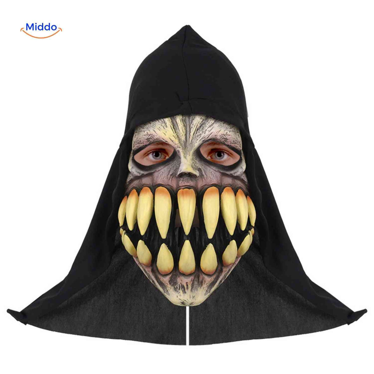 Halloween Mask Full Face Integrated Hood Breathable Visibility