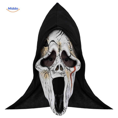 Halloween Mask Full Face Integrated Hood Breathable Visibility