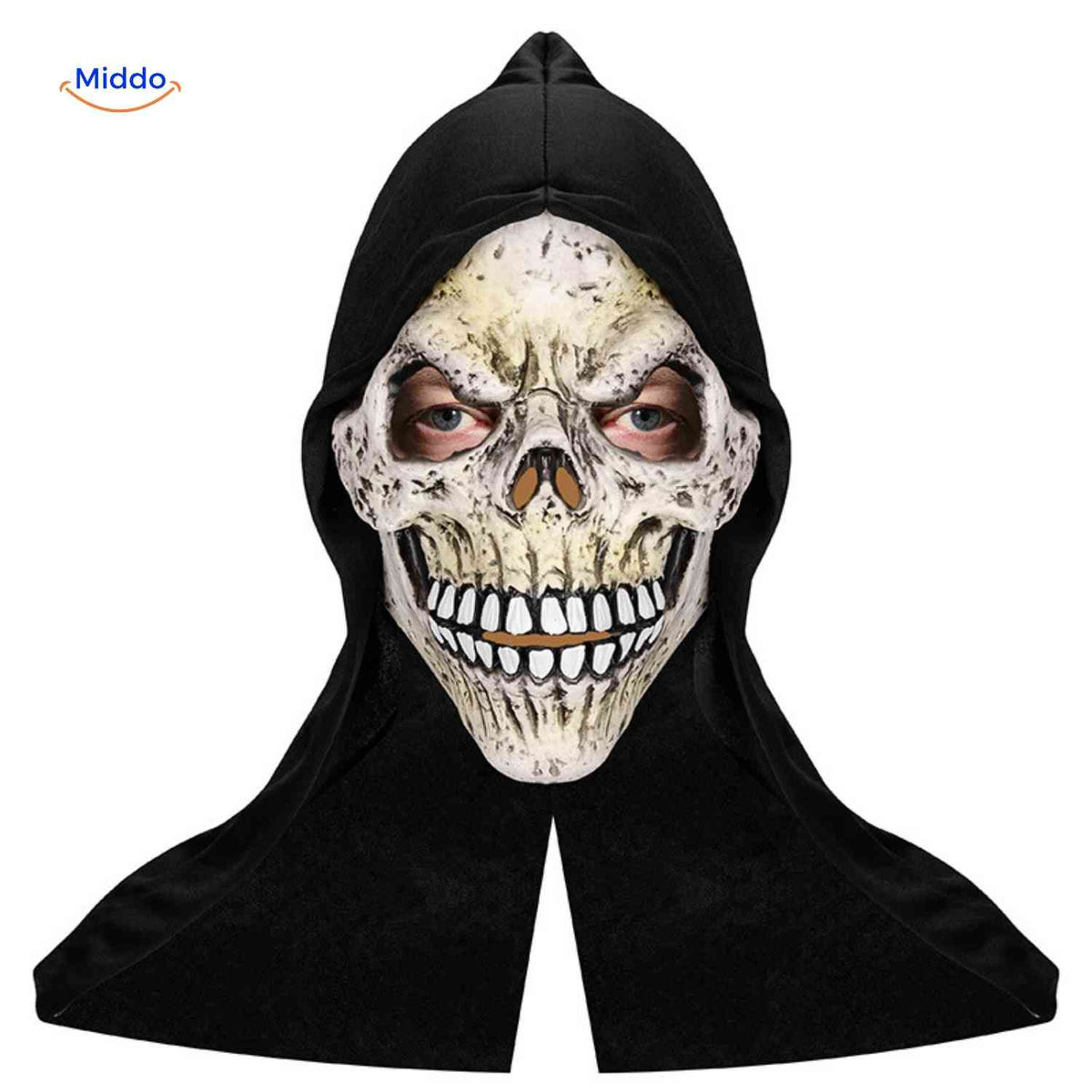 Halloween Mask Full Face Integrated Hood Breathable Visibility