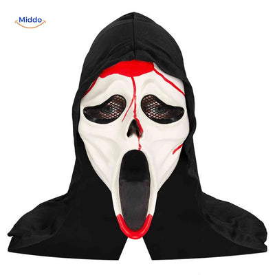 Halloween Mask Full Face Integrated Hood Breathable Visibility