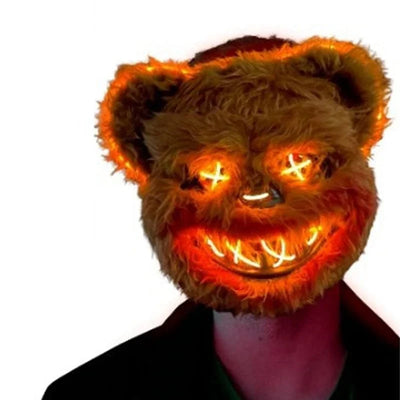 Halloween Mask Glowing LED Eyes Battery Powered