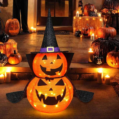 Halloween Pumpkin Decoration Prelit Weather-Resistant 36 Inch