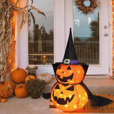 Halloween Pumpkin Decoration Prelit Weather-Resistant 36 Inch