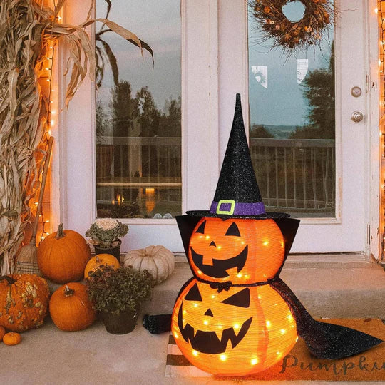 Halloween Pumpkin Decoration Prelit Weather-Resistant 36 Inch