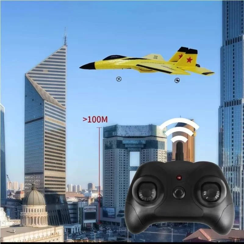 Hand-Launch Airplane Gyro Stabilized EPP Foam & LED Lights