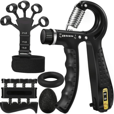 Hand Trainer Set 5-In-1 Adjustable 11 To 132 Lbs