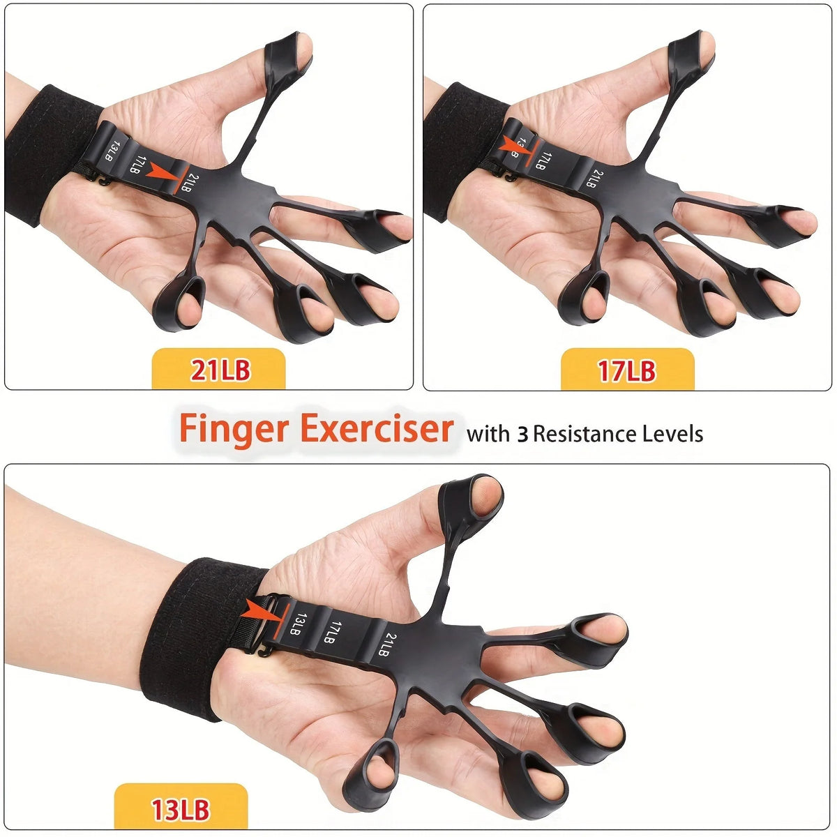 Hand Trainer Set 5-In-1 Adjustable 11 To 132 Lbs