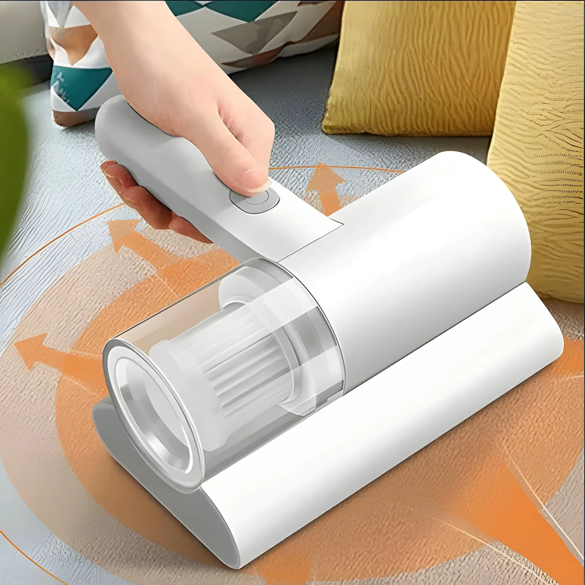 Handheld Mattress Vacuum High Frequency Vibration 12 kPa Suction