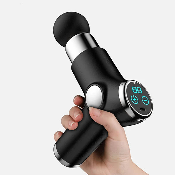 Handheld Percussion Massager 32 Speeds Rechargeable & 4 Heads