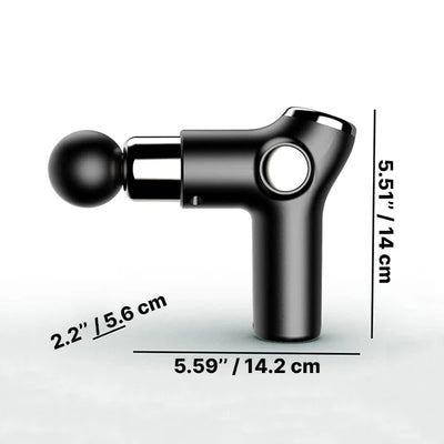 Handheld Percussion Massager 32 Speeds Rechargeable & 4 Heads