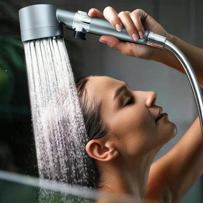 Handheld Shower Head 3 Spray Modes Built-In Filter