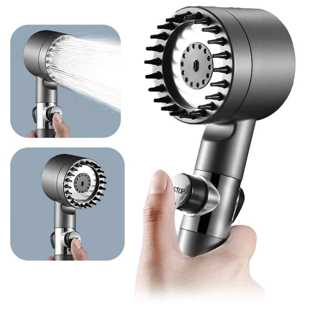 Handheld Shower Head 3 Spray Modes Built-In Filter