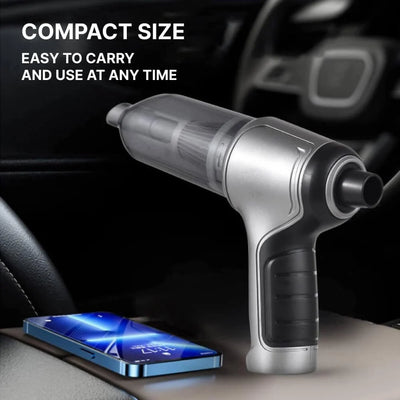 Handheld Vacuum Cordless Rechargeable Turbo Suction With Crevice Nozzle