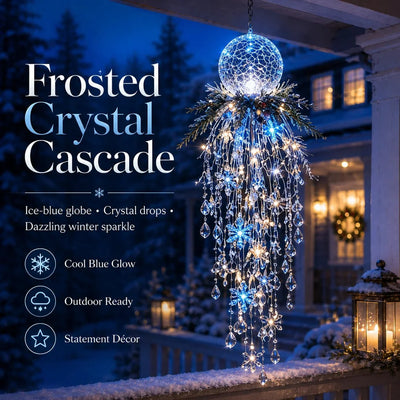 Hanging Christmas Light LED Cascading Crystal Accents