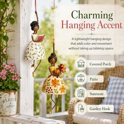 Hanging Figurine Lightweight Folk Art Gentle Swaying Movement