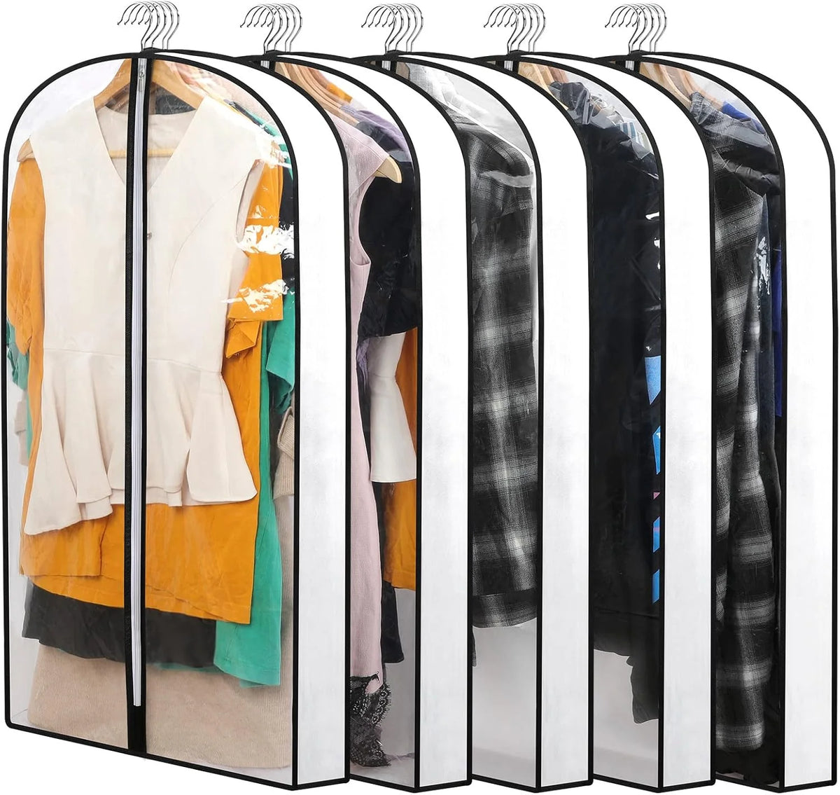 Hanging Garment Covers Water-Resistant Full-Length Zipper Three-Size Set