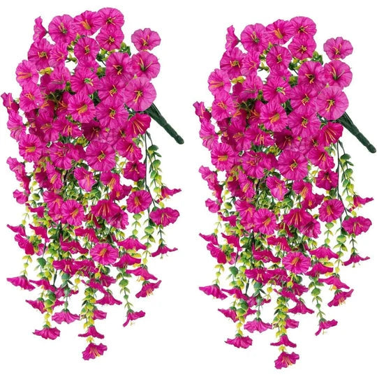Hanging Vine Morning Glory UV-Resistant Set of 4