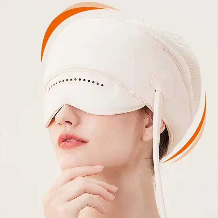 Head & Eye Massager Six-Zone Air Pressure Heat Rechargeable