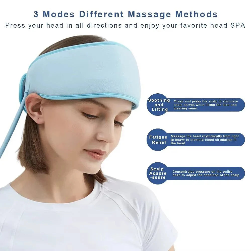 Head Massage Cap Wireless Six-Zone Airbag Adjustable Heat