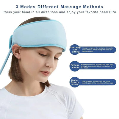 Head Massage Cap Wireless Six-Zone Airbag Adjustable Heat