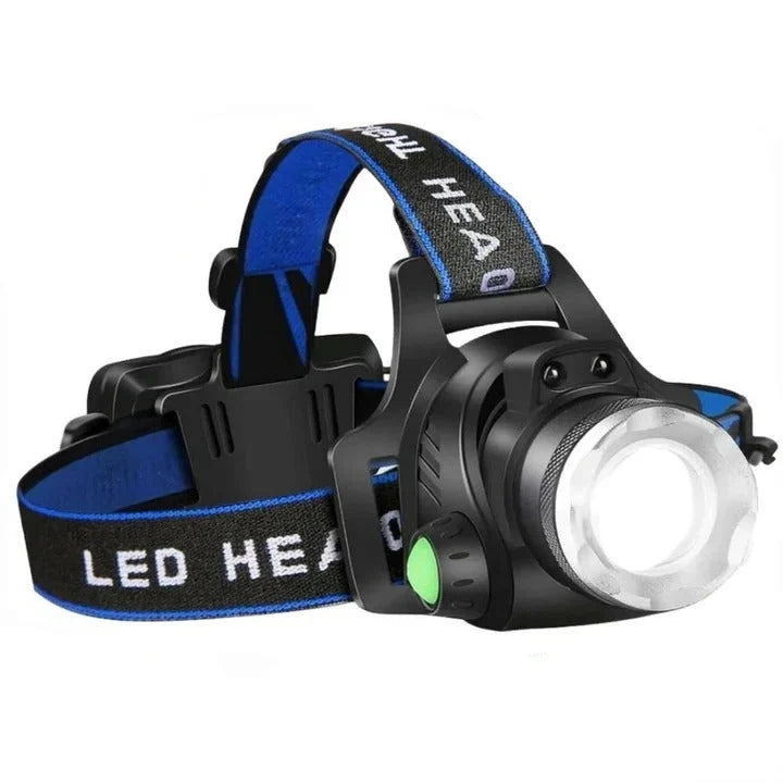 Headlamp Dual Beam Flood & Spotlight USB Rechargeable