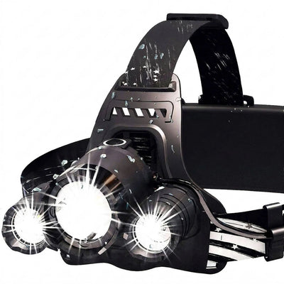 Headlamp USB Rechargeable Zoomable Beam 1080 Lumens