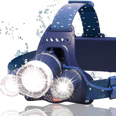 Headlamp USB Rechargeable Zoomable Beam 1080 Lumens
