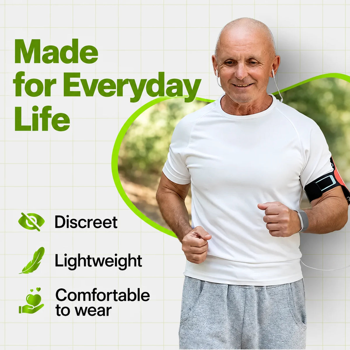 Health Bracelet No-Display Pulse SpO₂ SOS & Fall Detection
