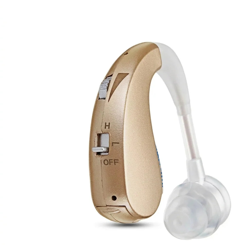 Hearing Amplifier Behind-the-Ear Rechargeable Wireless Audio Streaming