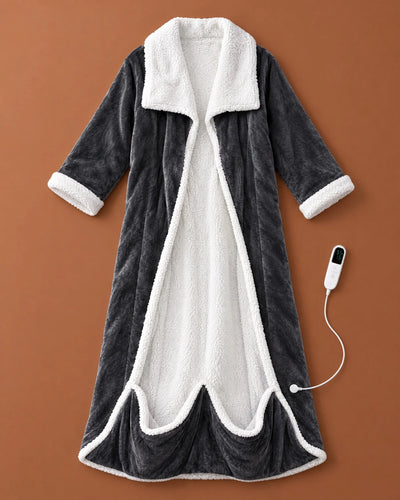 Heated Blanket Coat Full-Length Sleeves & Foot Pocket