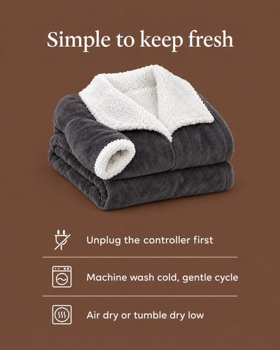 Heated Blanket Coat Full-Length Sleeves & Foot Pocket