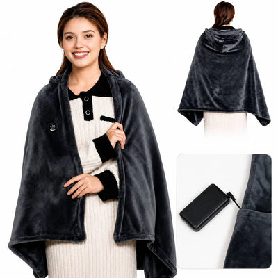 Heated Blanket Cordless USB-Powered 9 Heating Zones