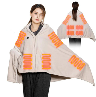 Heated Blanket Cordless USB-Powered 9 Heating Zones