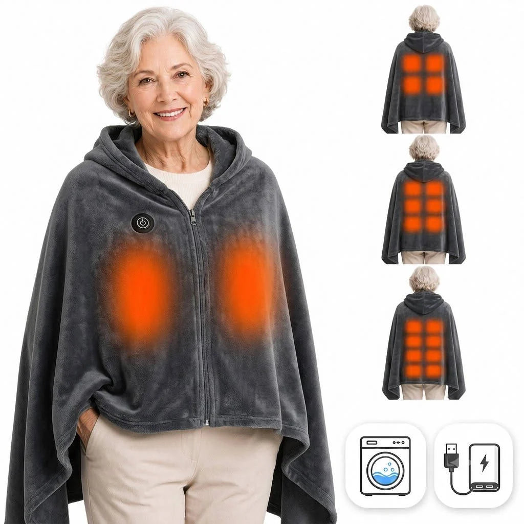 Heated Blanket Cordless USB-Powered 9 Heating Zones
