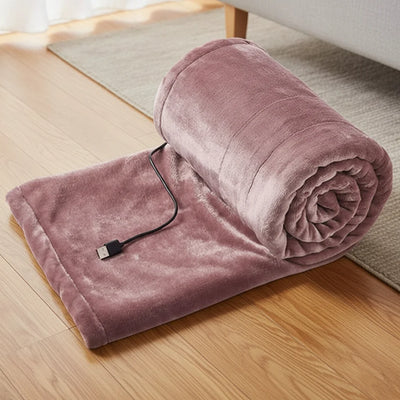 Heated Blanket USB-Powered Three Heat Settings Soft Fabric