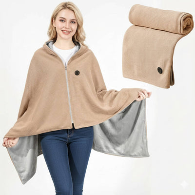 Heated Blanket Wrap USB-C Powered Zippered 3 Heat Settings