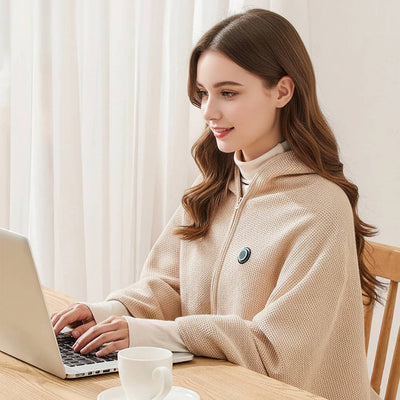 Heated Blanket Wrap USB-C Powered Zippered 3 Heat Settings