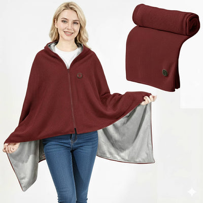 Heated Blanket Wrap USB-C Powered Zippered 3 Heat Settings