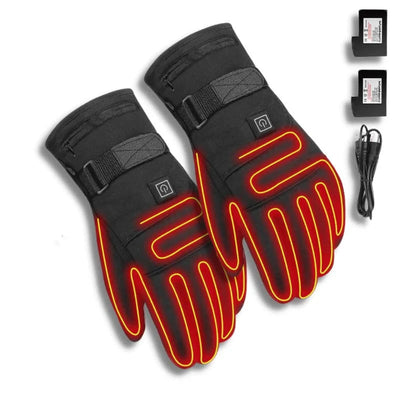 Heated Gloves 3 Heat Modes Touchscreen Fingertips Wind-Resistant