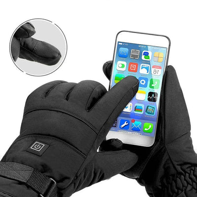 Heated Gloves 3 Heat Modes Touchscreen Fingertips Wind-Resistant