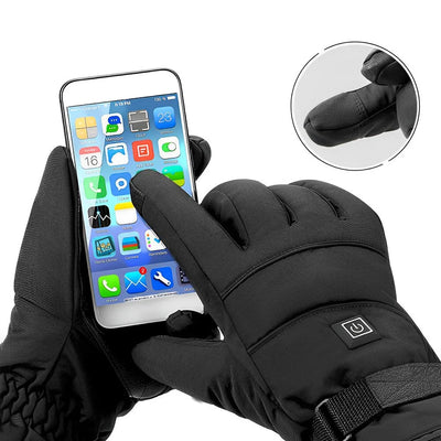 Heated Gloves USB Rechargeable Water-Resistant Non-Slip Grip