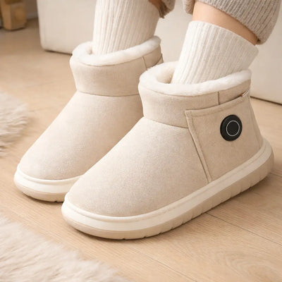 Heated Slippers Rechargeable 3 Heat Settings Non-Slip Sole