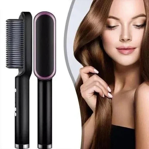 Heated Styling Comb Ion Frizz Control Adjustable Heat
