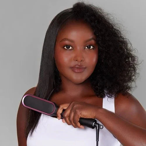 Heated Styling Comb Ion Frizz Control Adjustable Heat